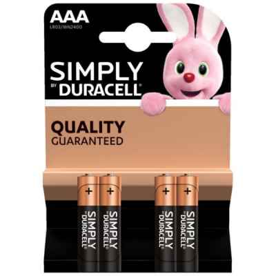 DURACELL SIMPLY AAA - MN2400 4PK