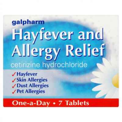 GALPHARM HAYFEVER RELIEF CETIRIZINE TABS 7S X