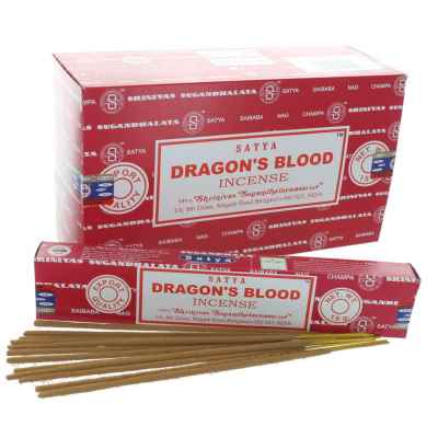 SATYA DRAGON BLOOD INCENSE STICKS 15G 12PK
