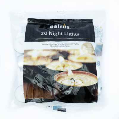 BALTUS 8HR TEALIGHT CANDLE BAG 20'S