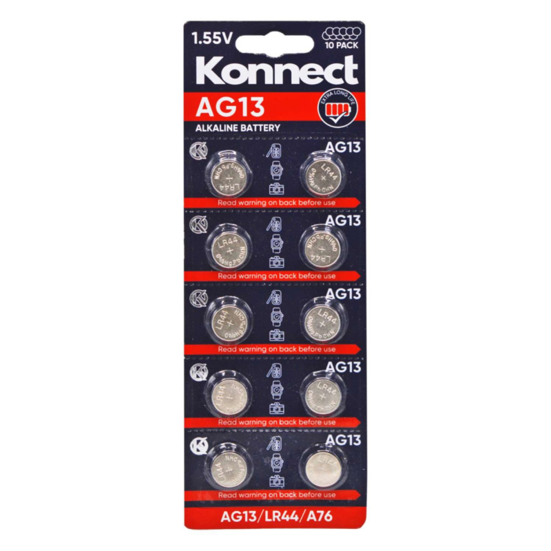 Ag13 / L1154 Alkaline Button Cell Card Of 10 | YouthStar