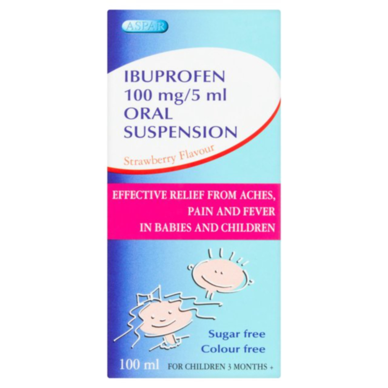 ASPAR IBUPROFEN 100 MG / 5 ML ORAL SUSPENSION YouthStar
