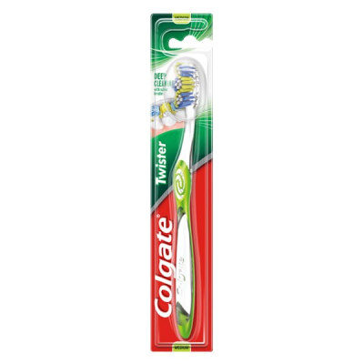 COLGATE TWISTER FRESH MED TOOTHBRUSH 12S