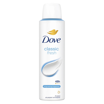 DOVE A/P DEODORANT CLASSIC WOMEN 150ML X 6