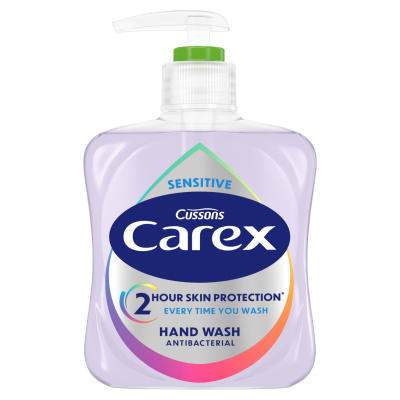 CAREX HAND WASH SENSITIVE 250ML X 6 (PUMP)