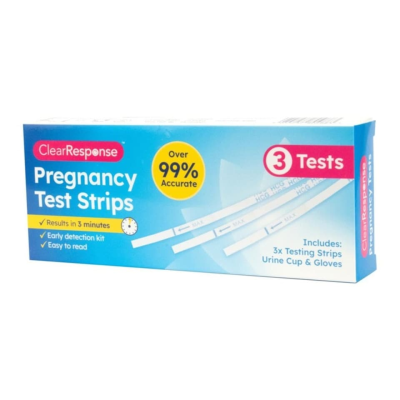 CLEAR RESPONSE PREGNANCY TEST STRIPS 3PK 01/2