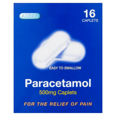 ASPAR PARACETAMOL 500MG CAPLETS 16S X 12