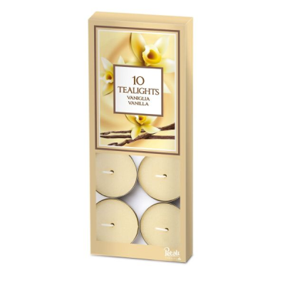 PETALI TEALIGHTS VANILLA 10S X 10