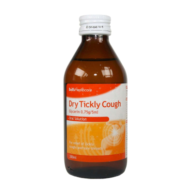 BELLS DRY TICKLY COUGH SYRUP 200ML X 6