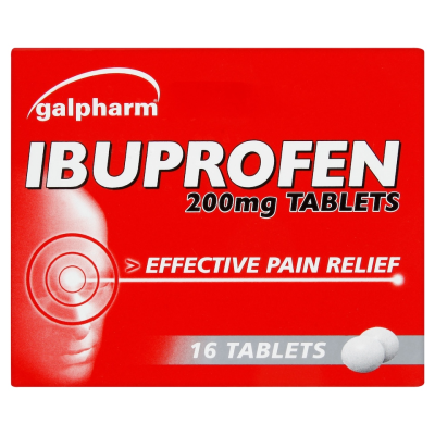 GALPHARM IBUPROFEN 200MG TABLETS 16S X 12 10/