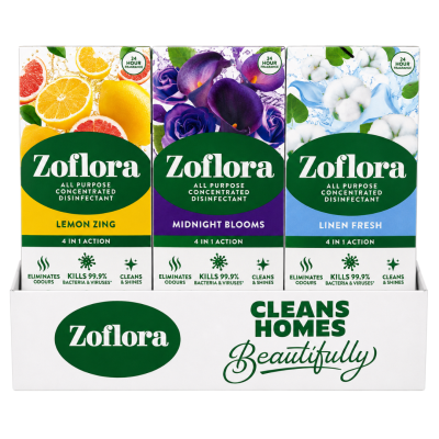 ZOFLORA DISINFECTANT 120ML ASSORTMENT X 12