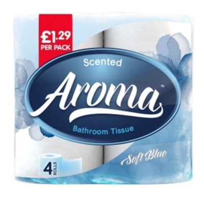 AROMA PERFUMED T/T 2PLY 4 ROLL X 10 BLUE PM?1