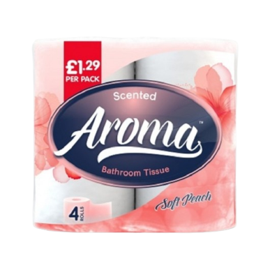 AROMA PERFUMED T/T 2PLY 4 ROLL X 10 PEACH PM?