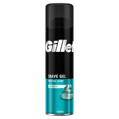 GILLETTE SHAVE GEL SENSITIVE 200ML X 6