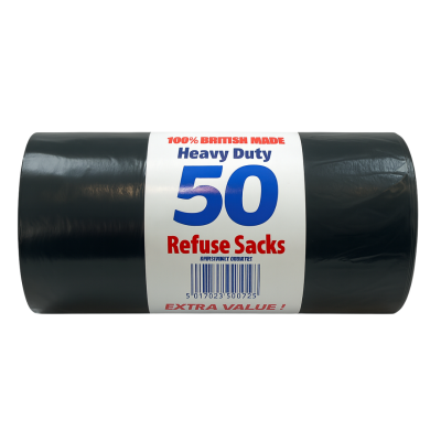 BRITISH BLACK SACKS ON ROLLS 50S X 10