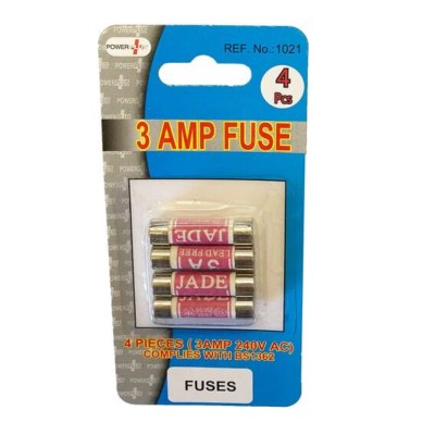 FUSES 4S BLISTERED 3 AMP