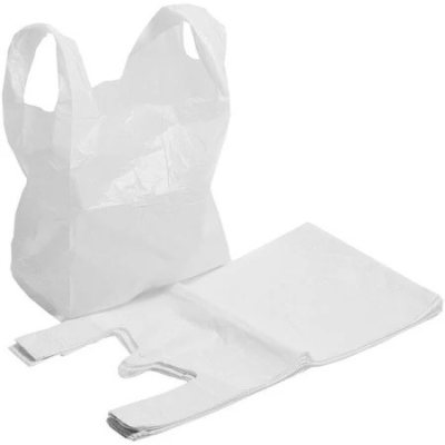 SYCAMORE JUMBO HDPE WHITE CARRIER BAGS 800S