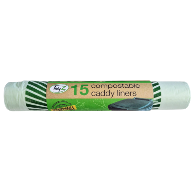 TIDYZ 10L COMPOSTABLE FOOD WASTE BAGS 15S X 2