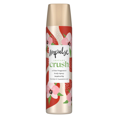 IMPULSE BODY SPRAY INSTANT CRUSH 75ML X 6