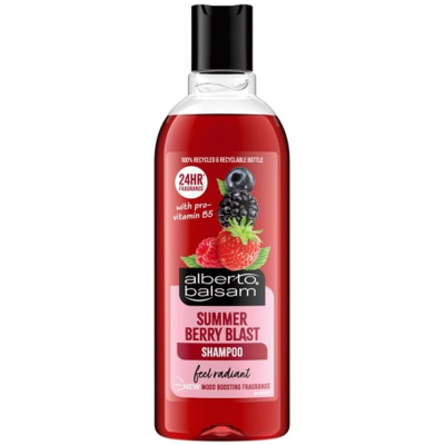 ALBERTO BALSAM SHAMPOO SUMMER BERRY 300ML X 6