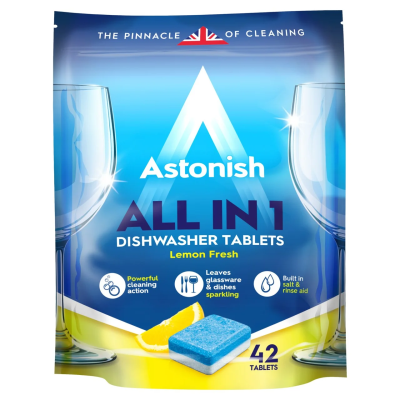 ASTONISH DISHWASHER TABLETS 42'S X 8