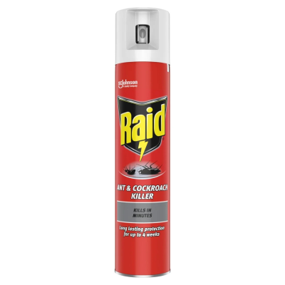 RAID ANT & COCKROACH KILLER SPRAY 300ML X 6
