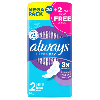 ALWAYS ULTRA LONG + 2 FREE ULTRA NIGHT 24S X