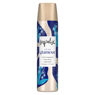 IMPULSE BODY SPRAY INTO GLAMOUR 75ML X 6