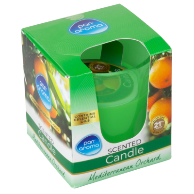 PAN AROMA GLASS CANDLE MEDITERRANEAN ORCHARD