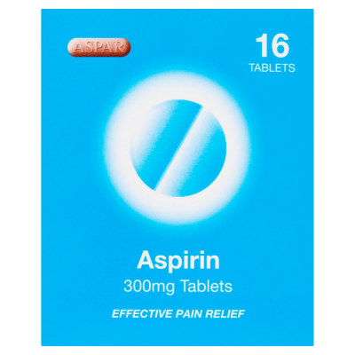 ASPIRIN 300MG TABLETS 16S X 12 BOXED
