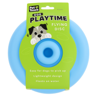 PET TOUCH FLYING DISK ASSORTED DOG TOY (HT843