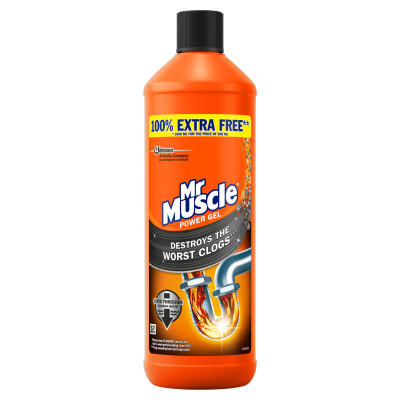 MR MUSCLE DRAIN POWER GEL 1L (100% EX.FREE) X 6
