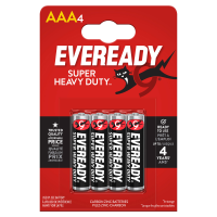 EVEREADY AAA SUPER HEAVY DUTY PACK OF 4