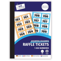RAFFLE / CLOAKROOM TICKETS 1-800 NUMBERED X 1