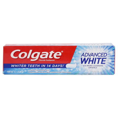 COLGATE TOOTHPASTE ADVANCED WHITE 100ML X 12