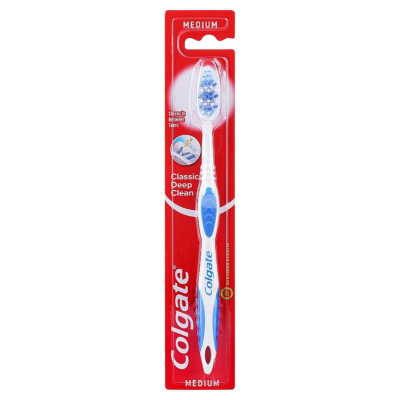 COLGATE CLASSIC DEEP CLEAN TOOTHBRUSH MED 12S