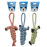 PET TOUCH BRAIDED ROPE W/ HANDLE DOG TOY (HT8