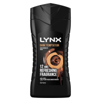 LYNX BODYWASH DARK TEMPTATION 225ML X 6