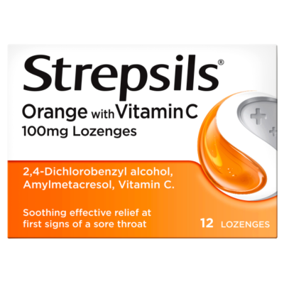 STREPSILS ORANGE VIT C 12'S X 12