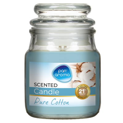 PAN AROMA JAR CANDLE PURE COTTON 85G X 12